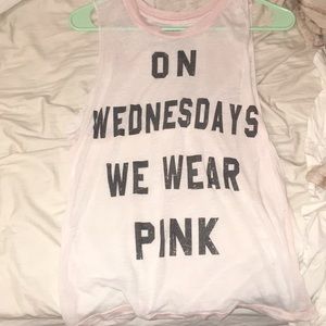 On wendesdays we wear pink t shirt